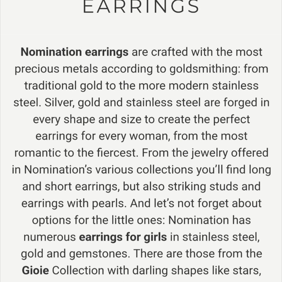 NWOT NOMINATION ITALY Angel Wings Stud Earrings SS/CZ - Picture 4 of 6